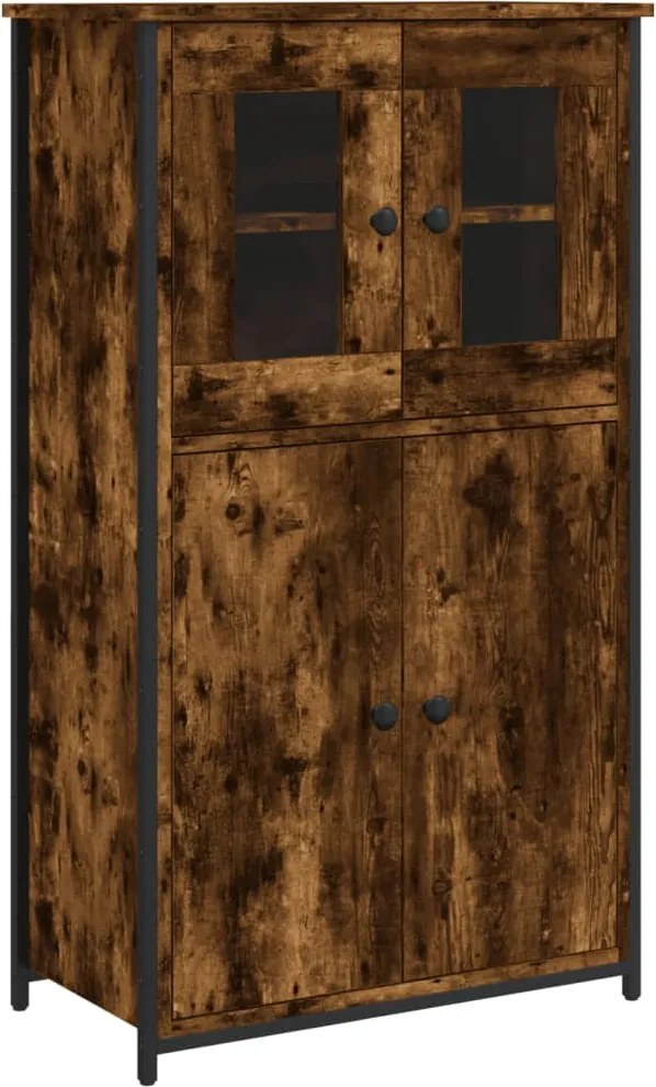 vidaXL füstös tölgy színű szerelt fa magasszekrény 62 x 32 x 106,5 cm