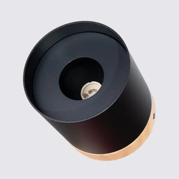 Sollux SL.1349 - spotlámpa RIF 1xGU10/10W/230V átm. 12 cm fekete