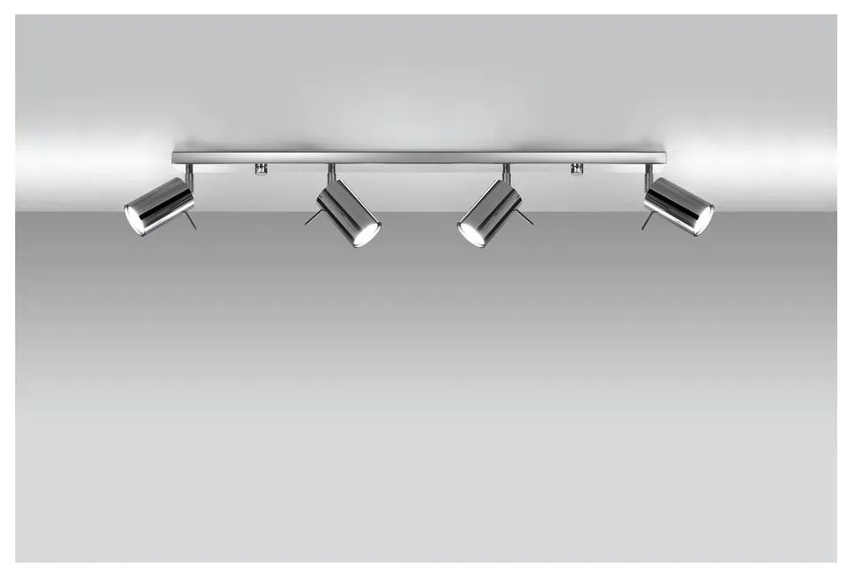 Etna 4L ezüstszínű mennyezeti lámpa - Sollux