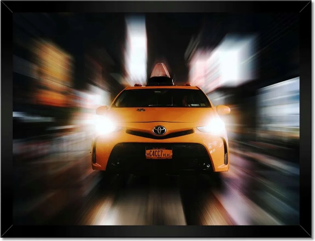 Poszterek keretben 40x30 Sárga taxi Taxi