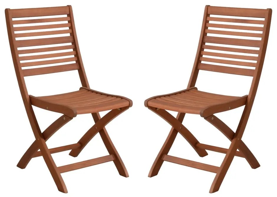 Natúr színű tömörfa kerti szék szett 2 db-os Savannah – Garden Pleasure