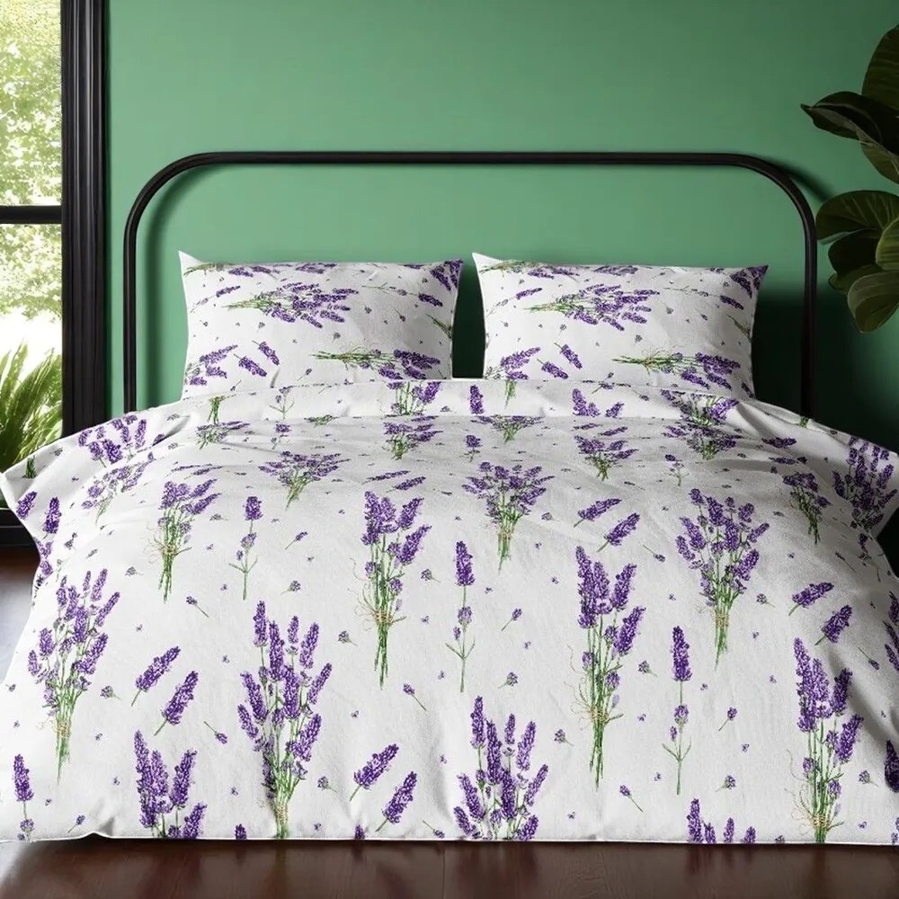 Krepp pamut ágynemű Homa TORRY LAVENDER 2 részes 140x200 cm