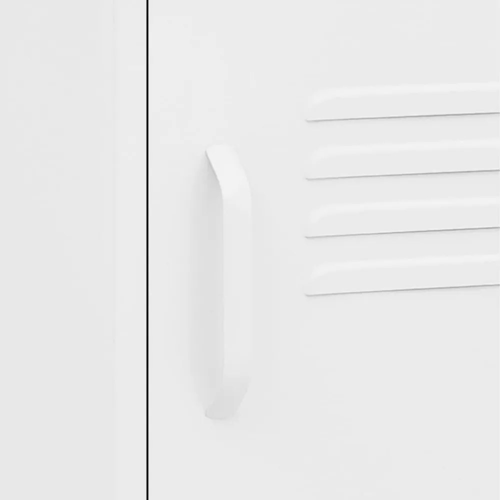 fehér acél éjjeliszekrény 35 x 35 x 51 cm