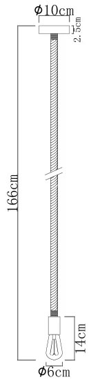 Globo 69029H - Csillár zsinóron ULLEU 1xE27/60W/230V