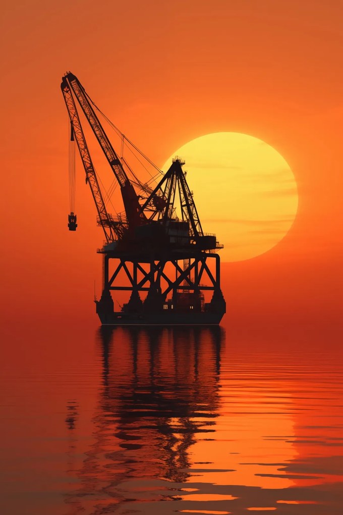 Poszter 30x45cm Sziluett Ipar