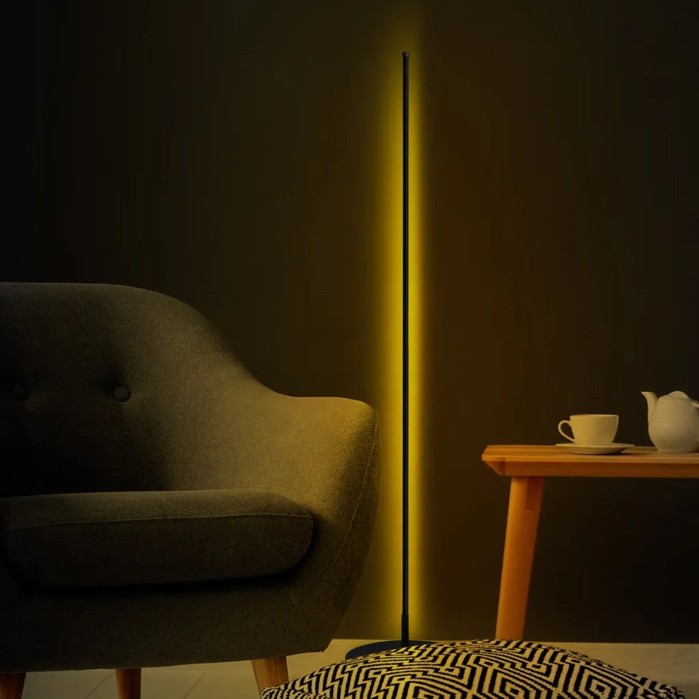 Only 13317 fekete fém LED állólámpa