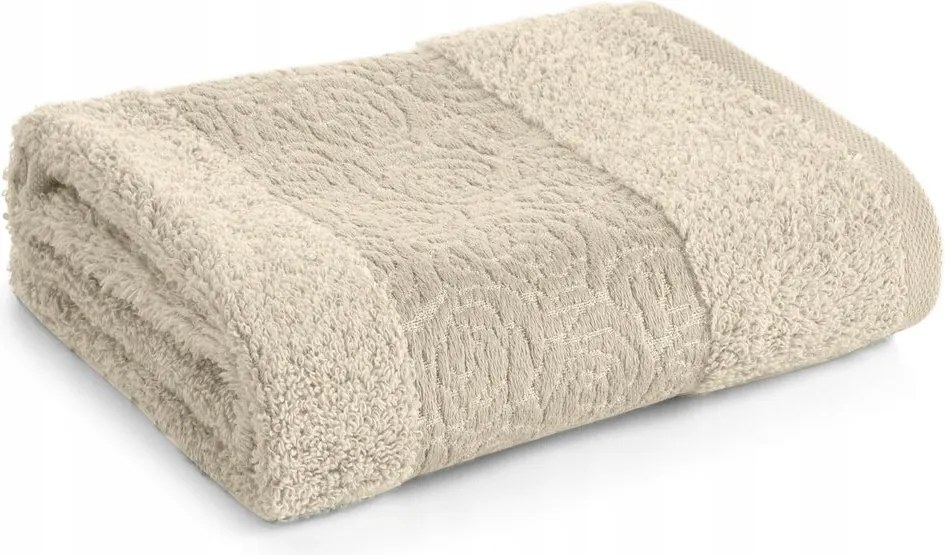 Fürdőlepedő 30X50 bézs, dombornyomott bordó-rózsaszín