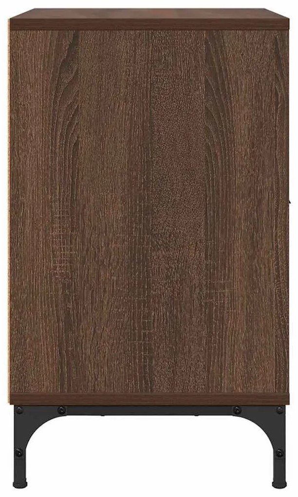 Éjjeliszekrények 2 pcs barna tölgy 49 x 36 x 61 cm Faanyag