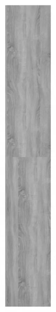 szürke sonoma színű térelválasztó könyvszekrény 60x30x198 cm