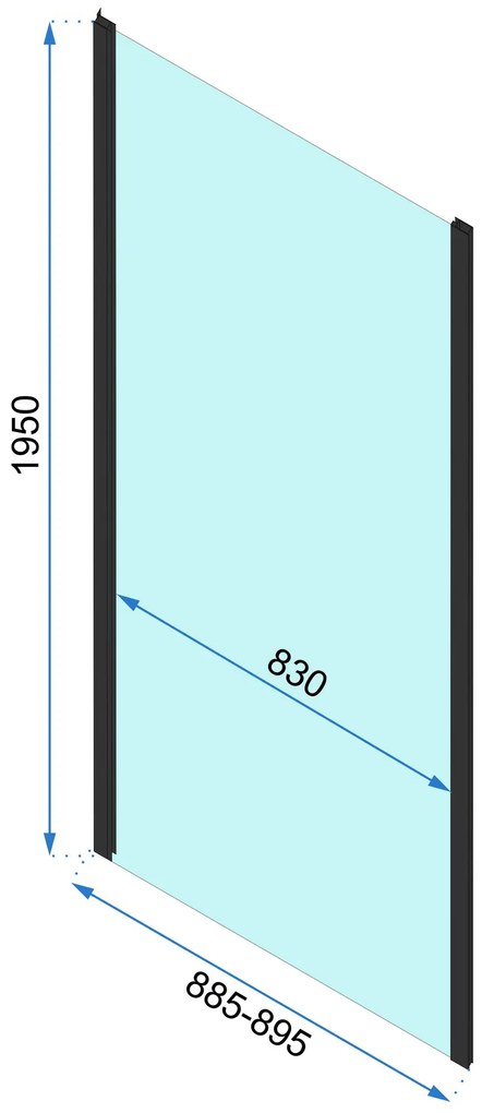 Sarok zuhanykabin Rapid Slide