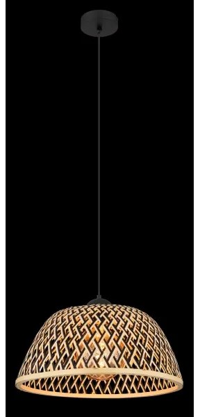 Globo 15767H1 - Csillár zsinóron COLLY 1xE27/15W/230V bambusz