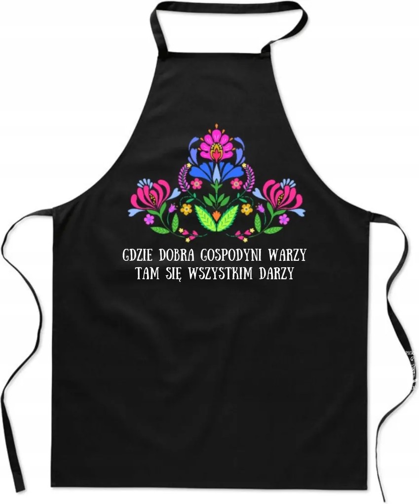 Konyhai Kötény Nyomtatott Lengyel Jó Háziasszony Női Ajándék