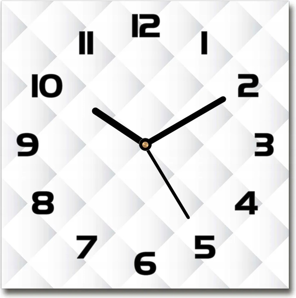 Négyzet alakú csendes üveg óra Négyzetes háttér 30x30