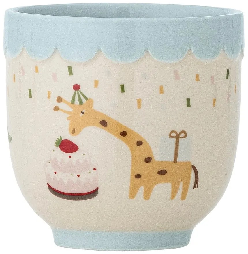 Kék-krémszínű kőedény gyerek bögre 150 ml Celebrate – Bloomingville Mini