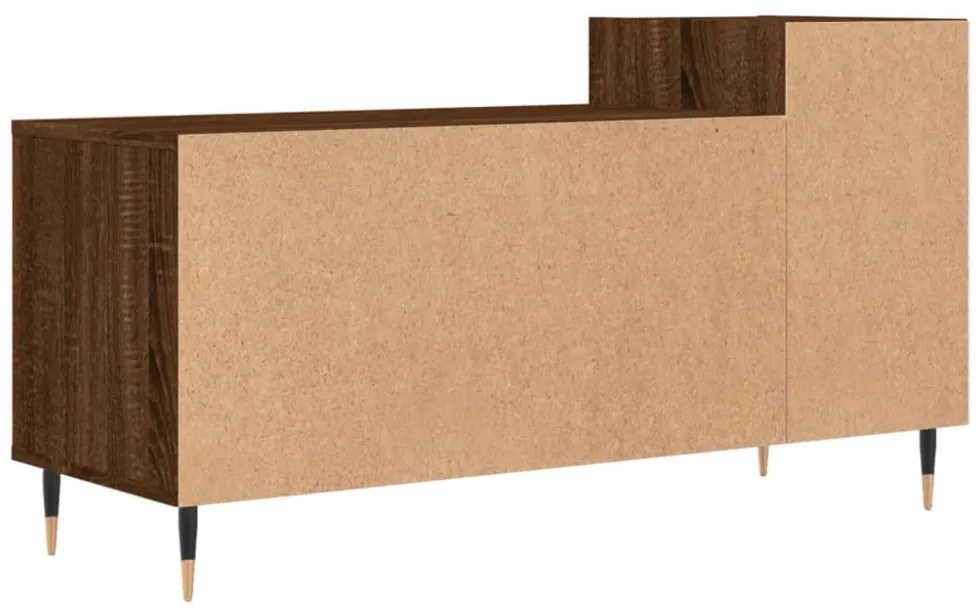 barna tölgyszínű szerelt fa TV-szekrény 100x35x55 cm