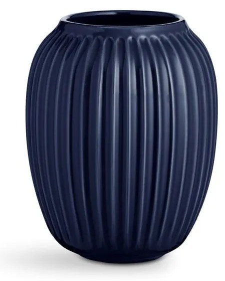 Hammershoi sötétkék agyagkerámia váza, magasság 20 cm - Kähler Design