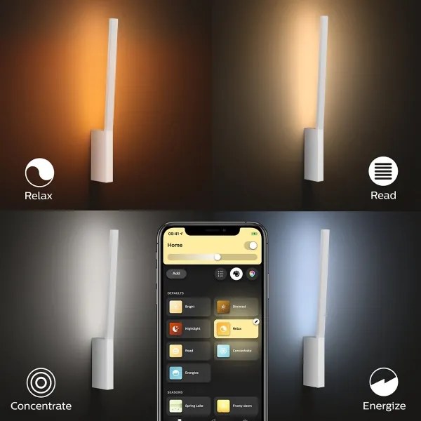 Philips 40902/31/P9 - Hue LIANE LED fali lámpa/12W/230V
