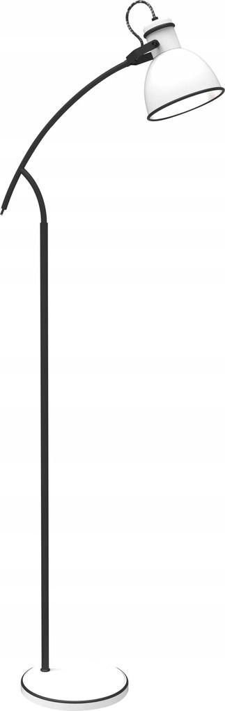 Állólámpa Candellux Lighting E14 40 W fehér, fekete