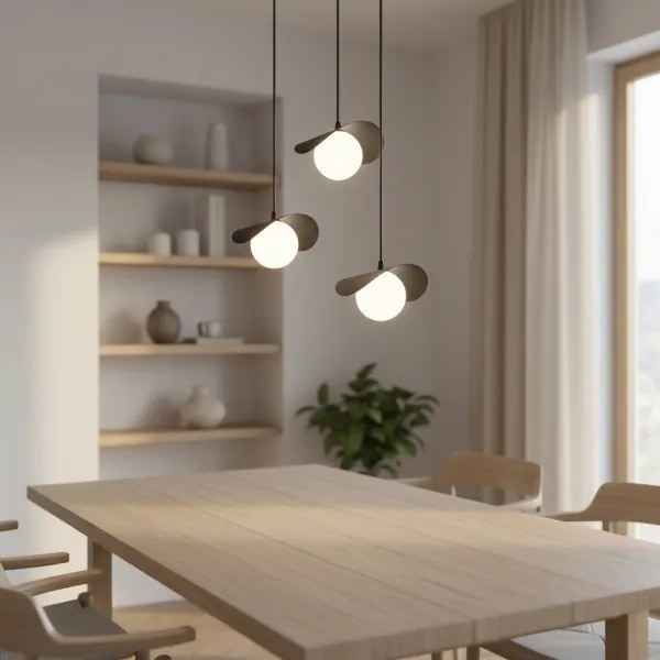 RITUAL kábellel függeszthető csillár 3xG9/8W/230V fekete