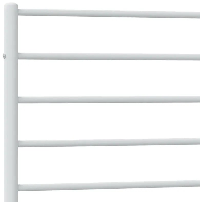 vidaXL fehér fém ágykeret fej- és lábtámlával 100 x 190 cm