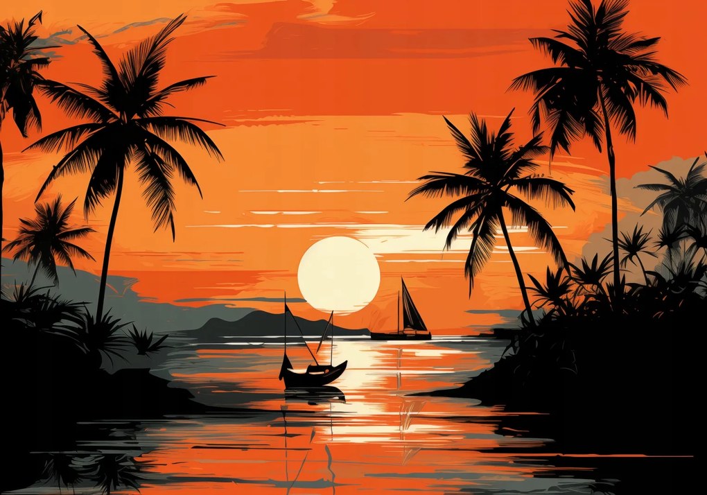 Poszter 66,5x46,5cm Trópusi nyugalom