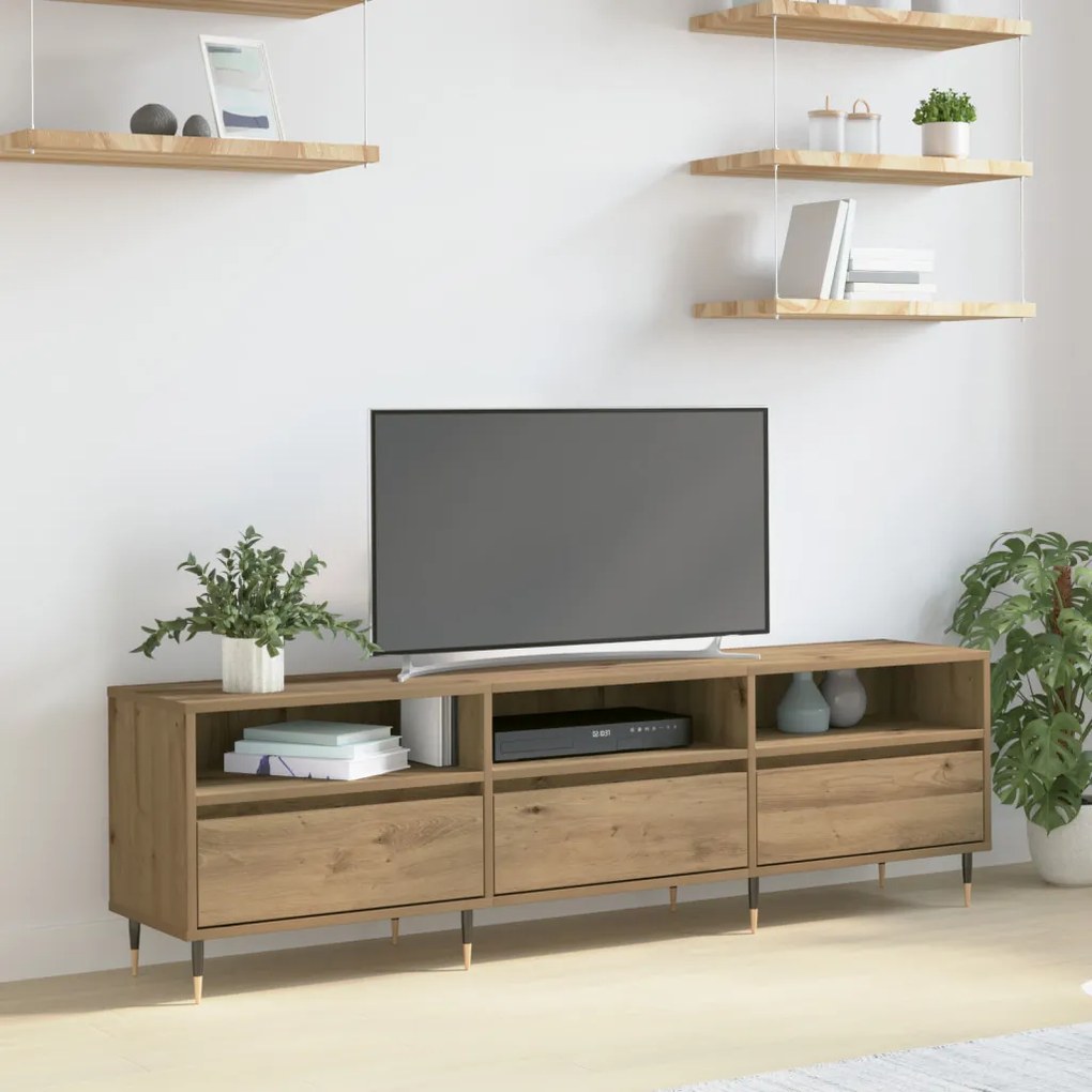 TV szekrény Mesteri tölgy 150x30x44.5 cm Műgyanta fa