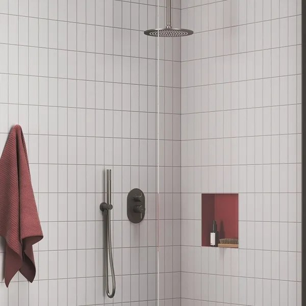 Ravak X07P694 - Kézi zuhany szálcsiszolt grafit