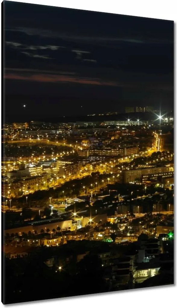 Vászonkép 80x120 Tájkép éjszakai felvételen