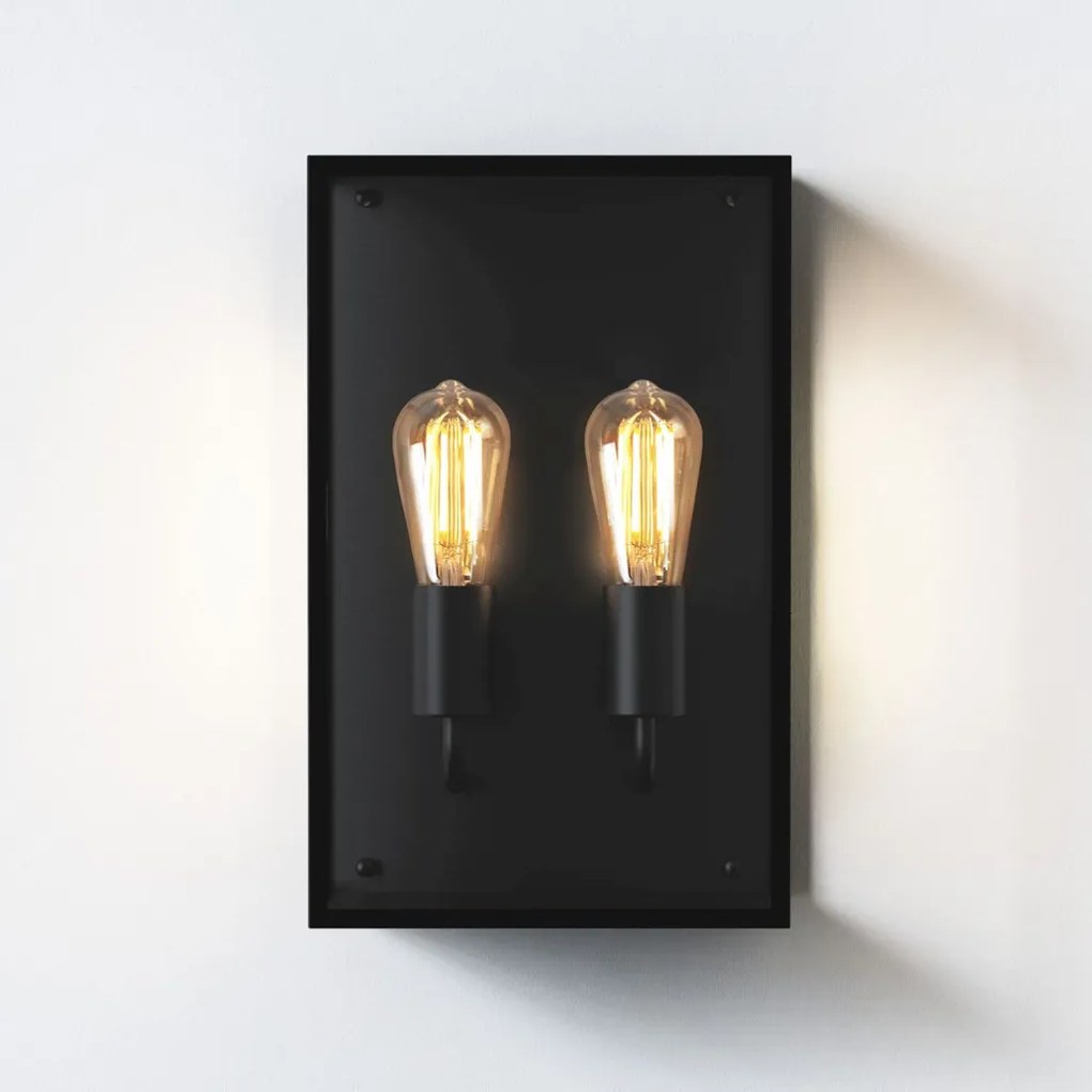 ASTRO LIGHTING 1183027 MESSINA Modern Kültéri Fali Lámpa Fekete E27 IP44