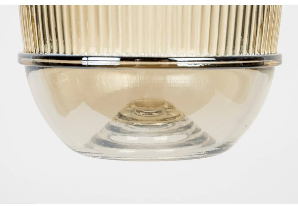 Aranyszínű függőlámpa üveg búrával ø 12 cm Robin - White Label