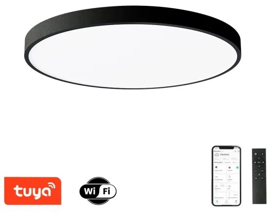 Brilagi- Dimmelhető POOL SMART LED lámpatest/128W/230V átmérő 100 cm Wi-Fi Tuya fekete + távirányító