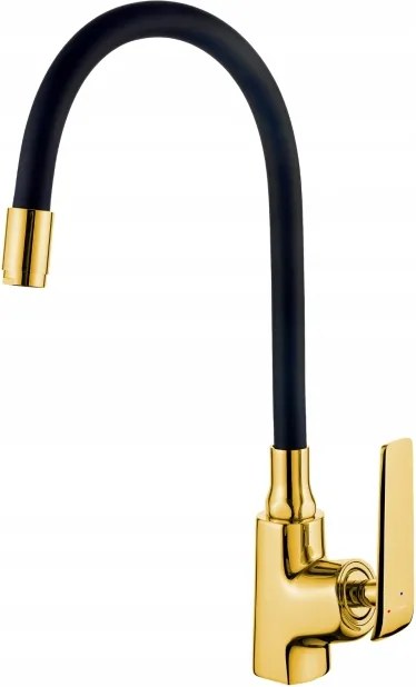 Invena Konyhai Csaptelep Eco Start Ligaria Rendszerrel, Arany/fekete