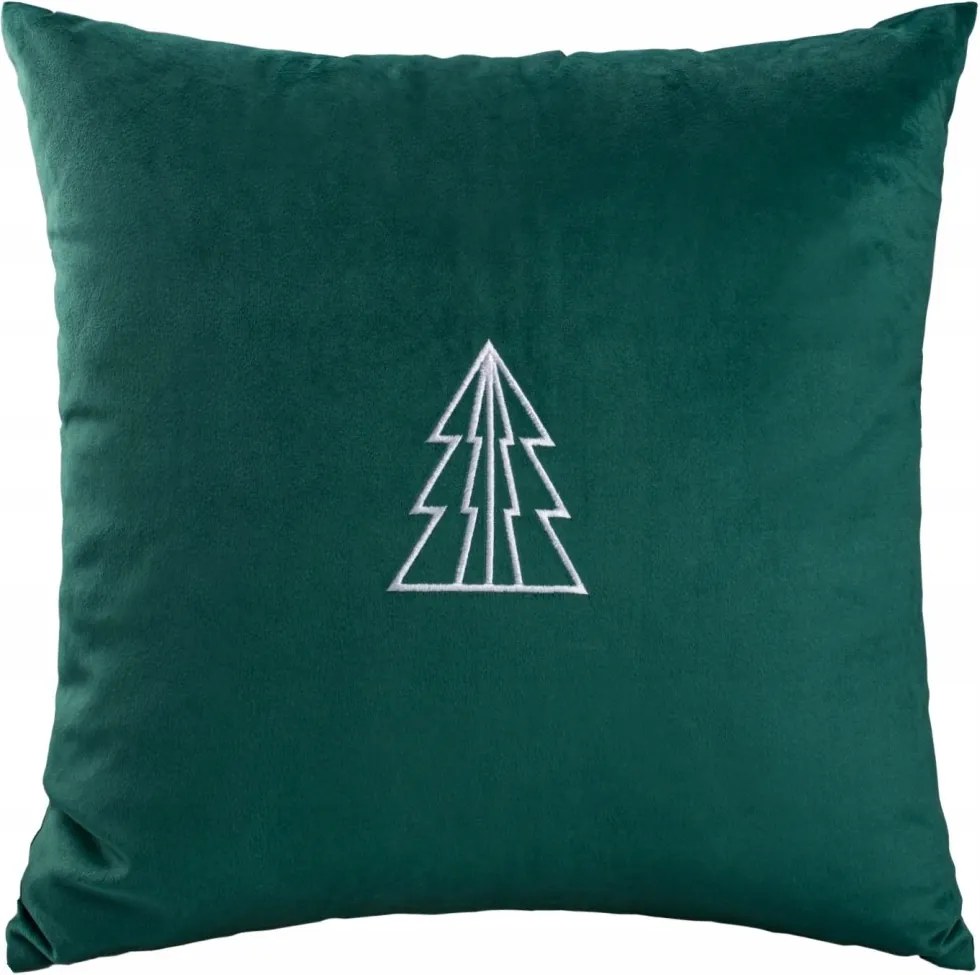 Dekoratív párnahuzat 43x43 puha szövet Velvet hímzett Karácsonyi