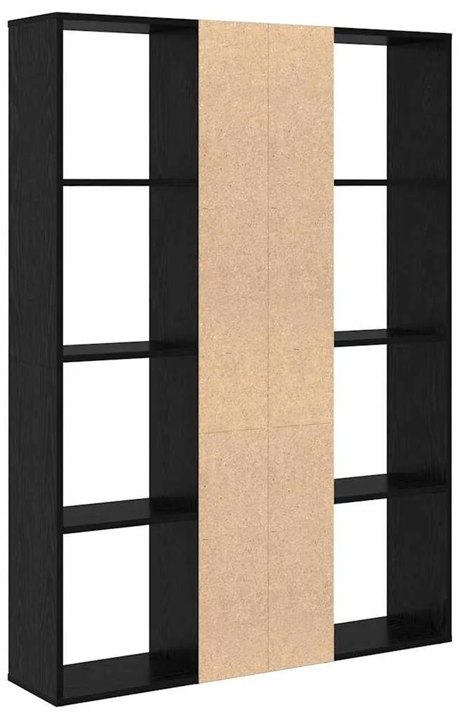 Szobaelválasztó polcokkal Musta tammi 100 x 24 x 140 cm Faanyag