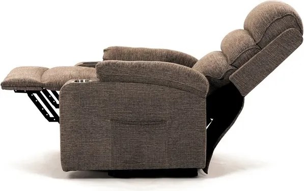 Elektromos TV és Relaxfotel Barna Szörvet Kárpittal. TV-S8348 CRM2