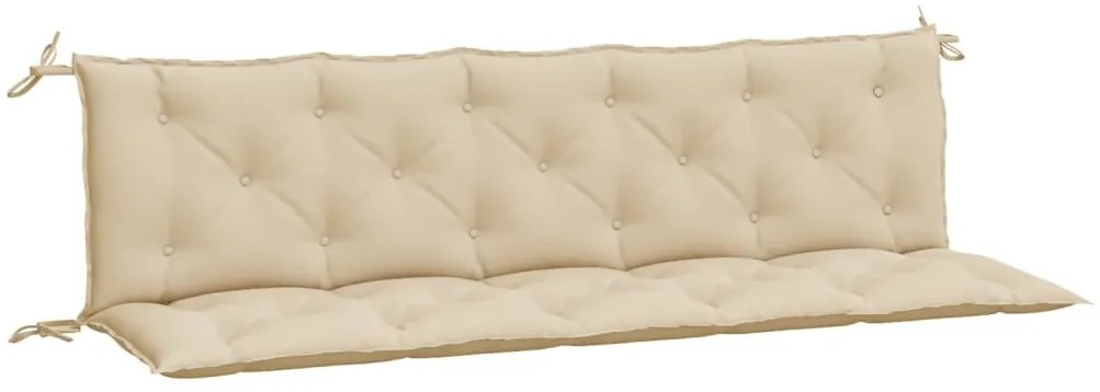 2 db bézs oxford szövet kerti padpárna 180 x 50 x 7 cm