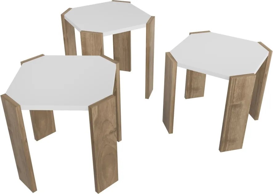 Lori - White, Walnut