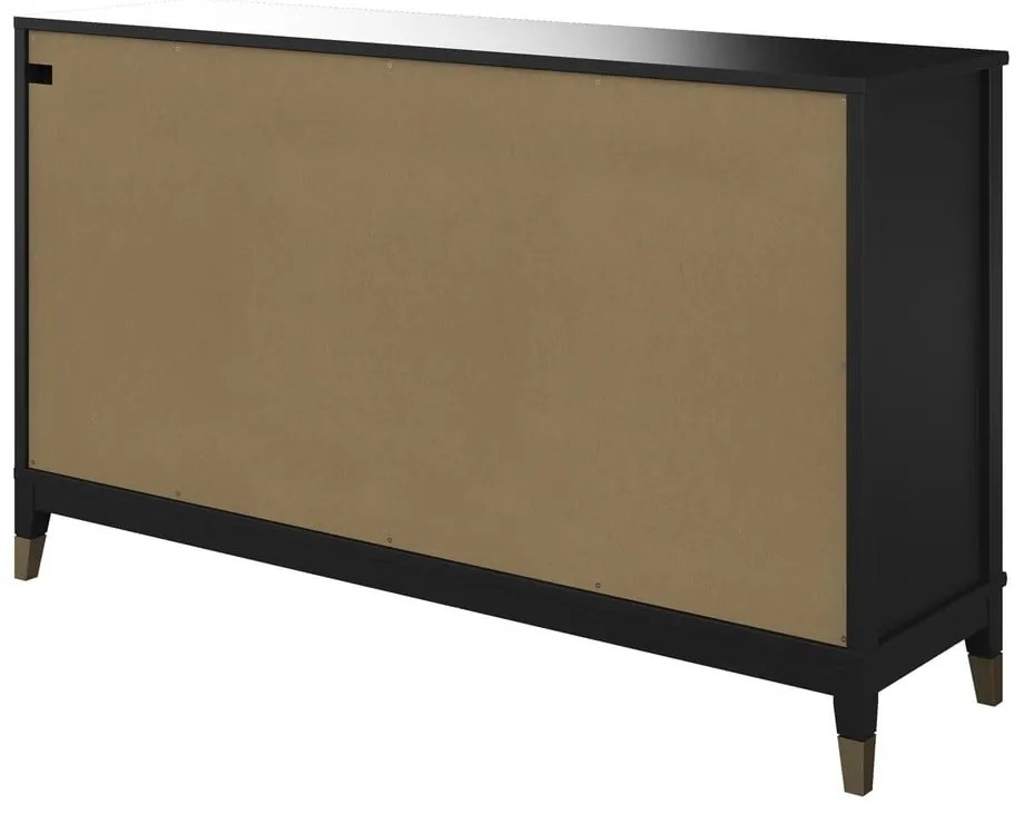 Westerleigh fekete komód, 144 x 85 cm - CosmoLiving by Cosmopolitan