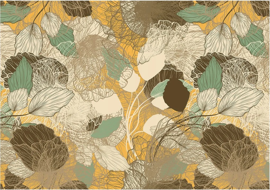 Flizelina Dekoratív Fotótapéta Hálószobába Növényi szépség 208x146 Ragasztó