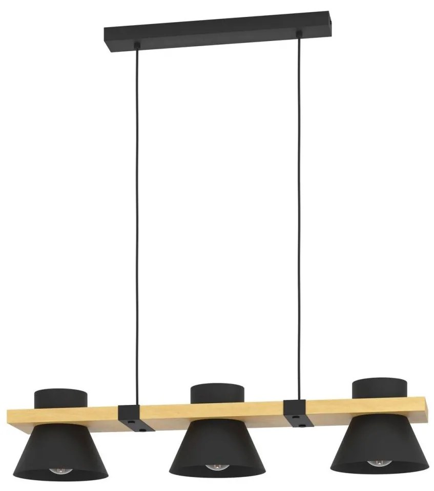 Eglo 43956 - Csillár zsinóron MACCLES 3xE27/15W/230V