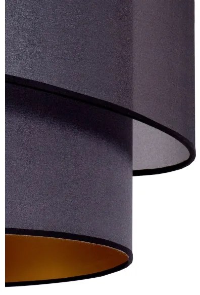 Duolla - Csillár zsinóron PARIS 1xE27/15W/230V á. 40 cm fekete/arany