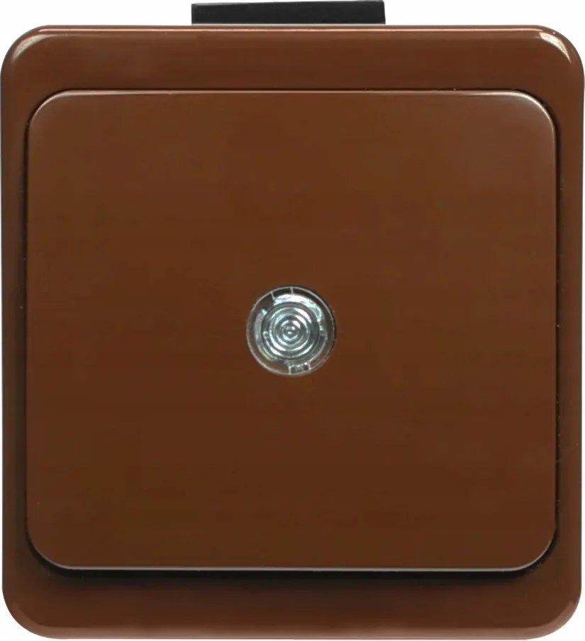 Falra szerelhető csengőkapcsoló barna IP44 háttérvilágítással Smart Abex