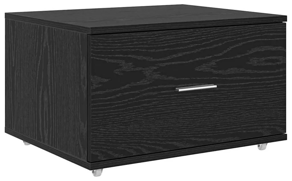 Asztal fiókkal Musta tammi 131.5 x 50 x 106.5 cm Faanyag