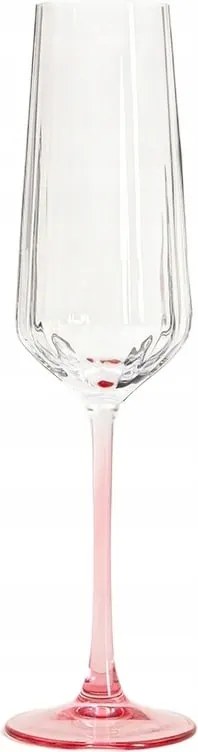 Brill pezsgős pohár rózsaszín lábbal 0,27 l Homla