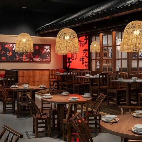 Immax 08262L - Csillár zsinóron PELO 1xE27/40W/230V átm. 40 cm rattan