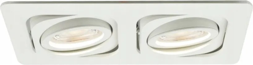 Süllyesztett lámpatest dupla szögletes fehér KLINT2-221-WH Ozzo