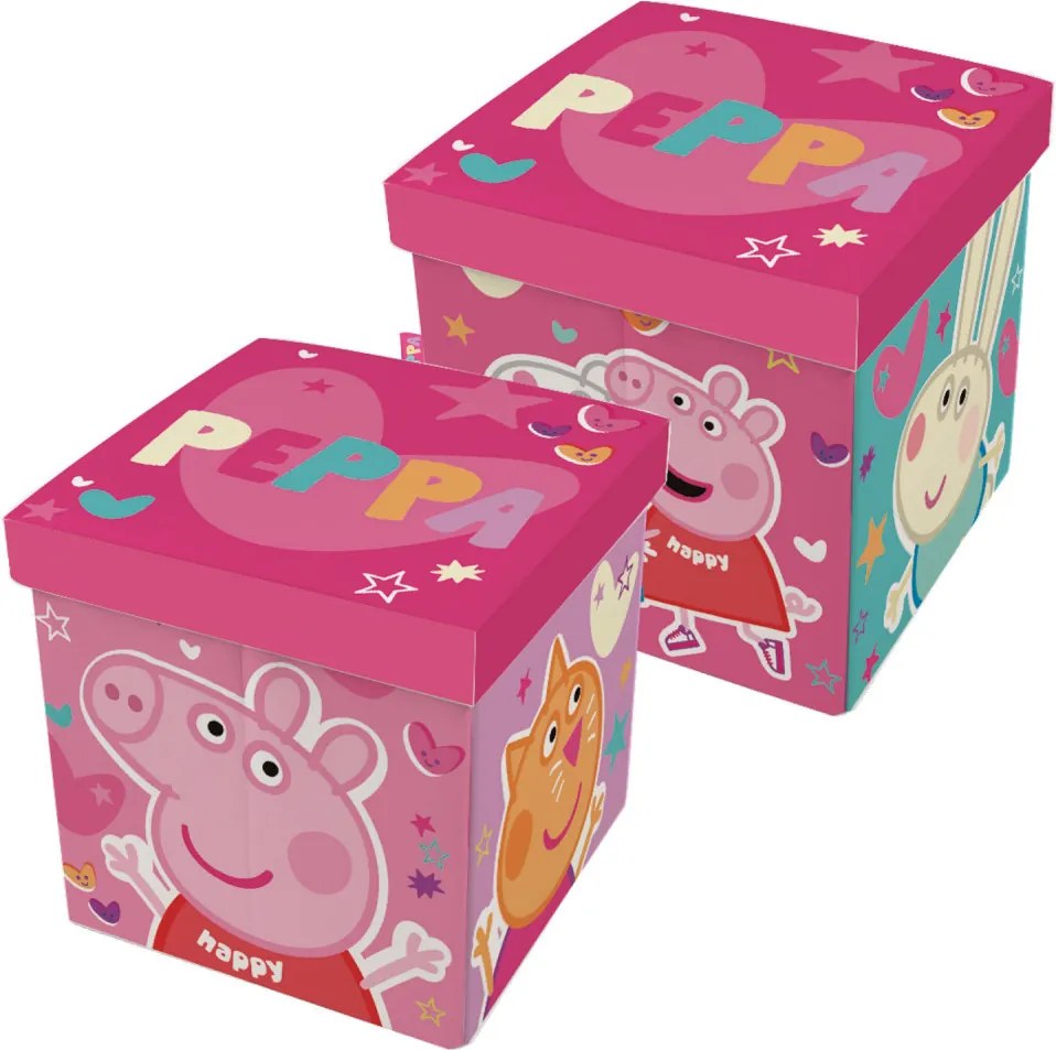 Peppa malac Happy játéktároló 30×30×30 cm