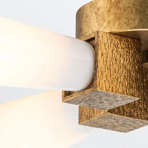 Elstead KRISTY-4P-DG-OPAL - KRISTY rúddal szerelt csillár 4xE27/40W/230V rézszínű