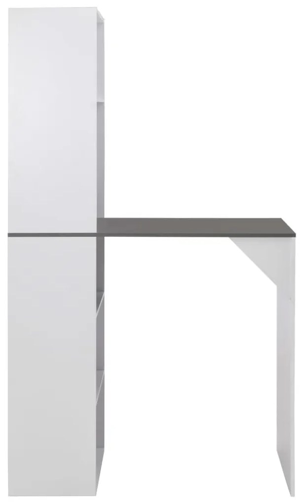 Fehér bárasztal szekrénnyel 115 x 59 x 200 cm