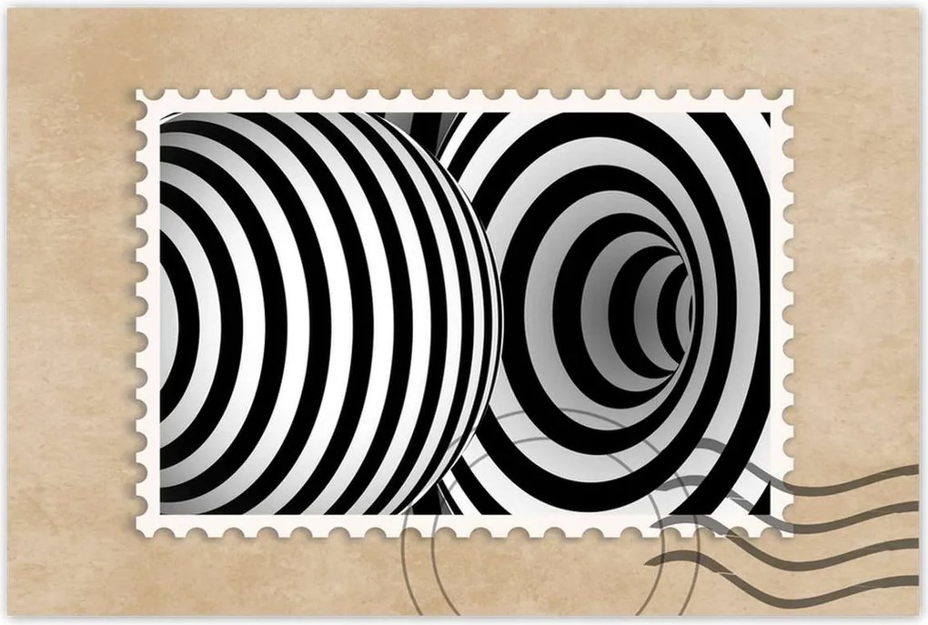 Poszterek 120x80 Absztrakt fekete-fehér